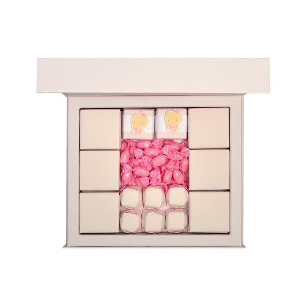420g Decorative Baby Girl Chocolate Favors Box